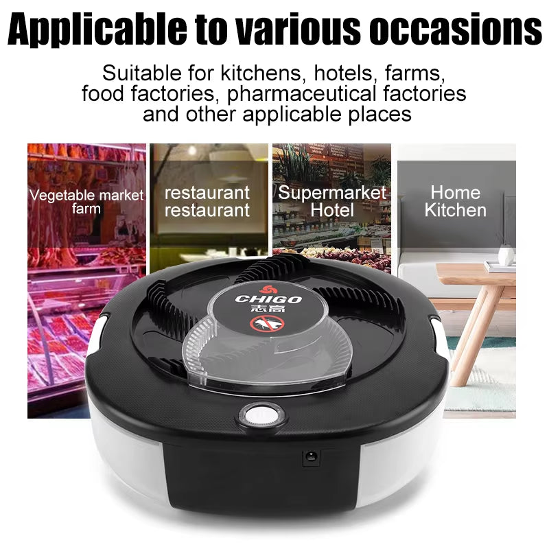 Upgraded Flycatcher Usb/Rechargeable Electric Fly Trap Safety Insect Flytrap Indoor/Outdoor Pest Catching Tool for Home Garden