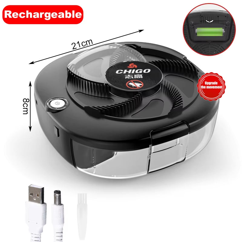 Upgraded Flycatcher Usb/Rechargeable Electric Fly Trap Safety Insect Flytrap Indoor/Outdoor Pest Catching Tool for Home Garden